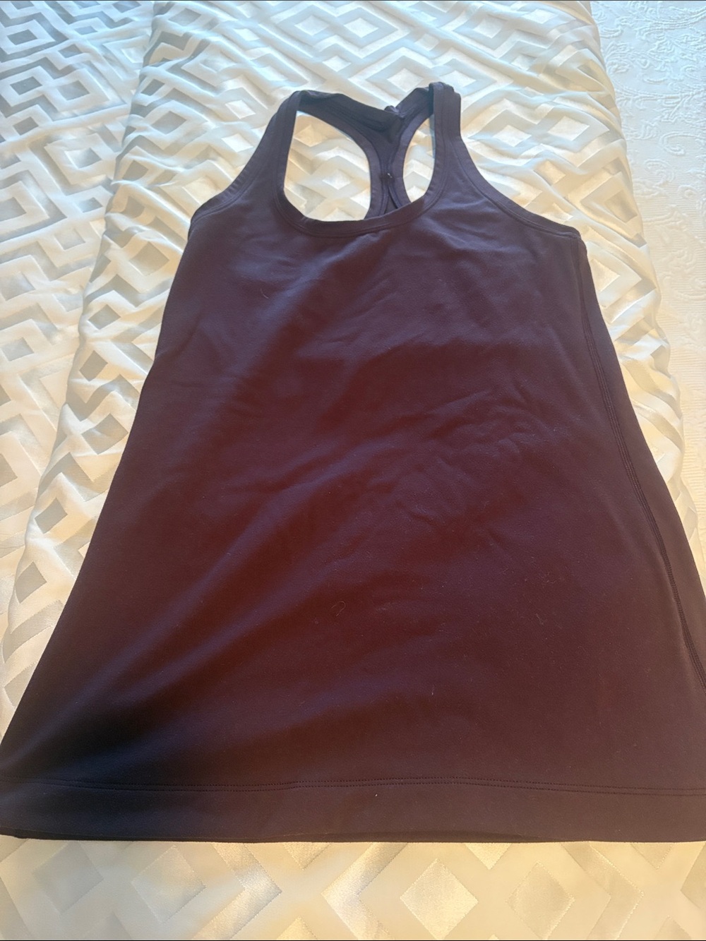 Lulu Racerback Tank Top in Deep Plum